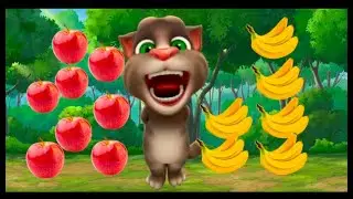Talking tom eat apple, banana, mango, grapes funny video | billu | Talking Tom billu |