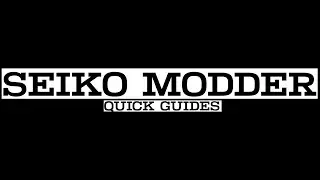 Seiko Mods - Attaching A Dial with sticky Dial Feet - Seiko Modder Quick Guides Series