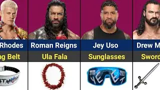 WWE Wrestlers And Their Iconic Accessories In Ring 