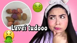 LAVEI MINHAS ESPONJAS E PINCÉIS, ESTÃO NOJENTOSSSS | Dourada todo dia em março 🫶🏻✨
