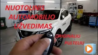 Nuotolinis automobilio užvedimas originaliu pulteliu