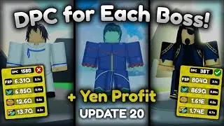 DPC for Each Boss + 8 Hours Profit Anime Fighters Simulator Update 20