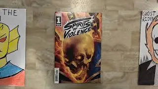 My best favorite Etrigan drawing, Ghost Rider comic, Ghost Rider drawing and Hellboy comic.
