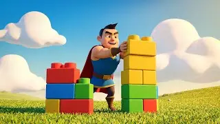 Fortnite Tiny Hero Built a Fort on a Moving Platform | Kids Songs & Nursery Rhymes