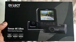Dylect Sense 4K - 3 channel Dash Cam unboxing 2025