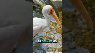 Yellow-Billed Stork | Narrated Animal Profile | Living Dinosaurs Part 10