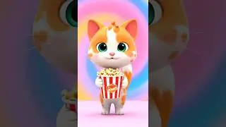 Popcorn Cat Wiggle Dance 🐰🍿 &ndash; Too Cute to Handle!