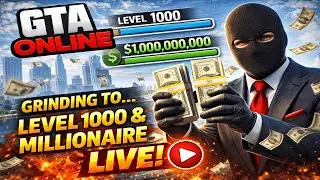 🔴 GTA 5 online LIVE || GRINDING Until i become level 1000  Millionaire  #gta5 #gtaonline