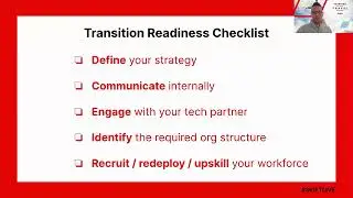 TRANSITION READINESS CHECKLIST