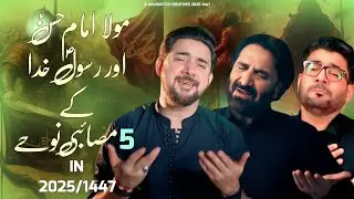 28 Safar Ke 5 Masaibi Nohay 2025 | Nadeem Sarwar | Shahid Baltistani | New Nohay 2025