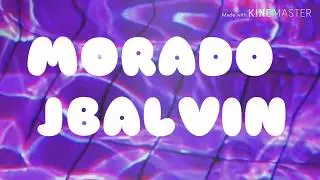 MORADO - J Balvin (letra/lyrics)