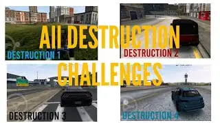All Destruction Challenges from Extreme Car Simulator | New Update Version