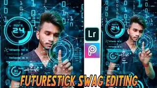 FUTURISTIC SWAG | lightroom amazing creative editing tutorial | instagram viral picsart editing