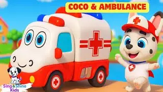 🚑🐶🎶Coco & Ambulance Rescue Song | Fun Kids Ambulance Dance