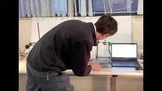 Measuring the speed of sound using two microphones and a sampling oscilloscope.