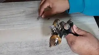 حل مشكلة تسريب الهواء في مسدس الرش Cleaning the spray gun