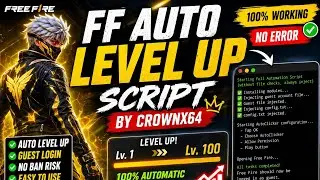 🔥 Free Fire Auto Level Up Python Script by CrownX64 🚀 | No Root Needed 😱