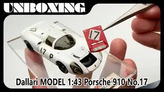 Antique car model / Porsche 910  / 1:43 Dallari Model / unboxing