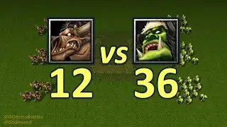 12 Tauren vs 36 Grunts - WarCraft III Retro Battles