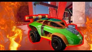 Hot Wheels Unleached Michelangelo Car [Ninja Turtles]