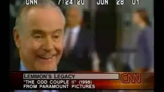 DEATH OF JACK LEMMON - CNN - JUNE 28, 2001
