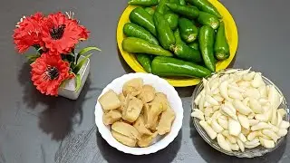 Homemade ginger garlic paste&green chilli paste storage recipe#youtubevideo  #foodpreparation