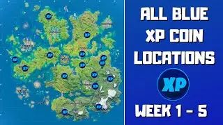 All 15 Blue XP Coins Locations in Fortnite Chapter 2 Season 3 (week 1-5)! - Fortnite Blue XP Coins