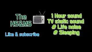 [Re-upload] 1Hour TV static sound #TVstaticsound #Sleep #Sleeping