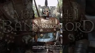 How To Kill Your Liege In Bannerlord #bannerlord #gaming #battle