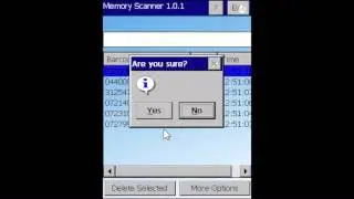 SRD650 - How to set up the Memory Scanner app - Unitech