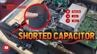 HOW TO FIX AV-602 USB | BLUETOOTH AMPLIFIER | SHORTED CAPACITOR