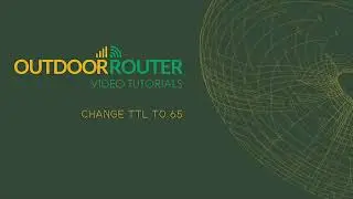 Outdoor 4G Router Change TTL Value to 65