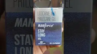 Manforce stay long gel price 25₹ 1 sachet #erectiledysfunction #manforce #lidocaine #power #mankind