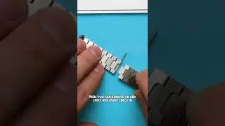 How to change the bracelet on a Cartier Santos!⌚️🫡#bigmoewatches #cartier #dubai #luxurywatches