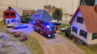 Faller Car System Feuerwehr Drehleiter Herzogenrath / CarDuino
