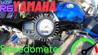 YAMAHA YZF600R R6 Speedomoter cluster dashboard,spidomeeter,Tachometer,veloc&iacute;metro,snelheidsmeter,4K