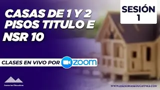 🏡👷‍♂️Normativa de casas de UNO Y DOS pisos I Serie NSR 10