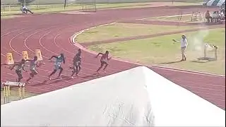 DTSP Wolfpack Justin  under 17 Boys 100m heat 2
