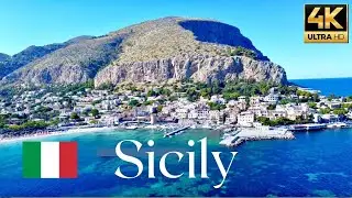 Amazing Drone Aerial View 4K | Flying Over Sicily in Italy 2022