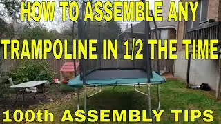 ASSEMBLED 100 TRAMPOLINES - How to Set Up Any Trampoline In Half The Time - Assembly Tips & Tricks