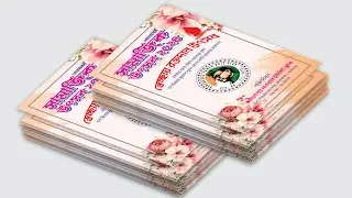 Creative Digital Invitation Card Design || CorelDRAW Tutorial || Unicode Fonts || Tips and  Tricks