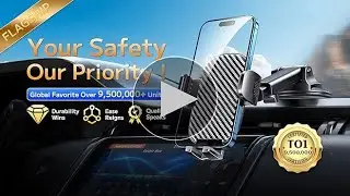Qifutan Car Phone Holder Mount &ndash; Universal Hands-Free Windshield, Dashboard & Air Vent Mount