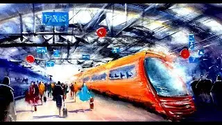 You'll see how to do simply a Railway station with a crowd