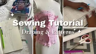 How to Drape / Pattern your Fashion design | Sewing, talking, tutorial