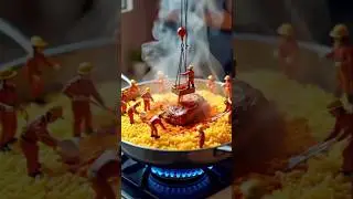 mini creature AI video create food #Toonify Galaxy#AI video#mini creature#prepare food