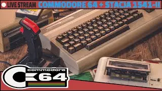 LIVE - Commodore 64 + Stacja 1541 II - Przegląd dyskietek od K.R.G  @Kącik_Retro_Gracza