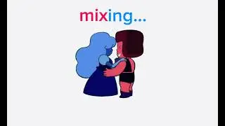 Mixing colours trend! :3 #stevenuniverse #capcut #trend #mixingcolours