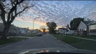 🚙🌅MORNING SUNRISE DRIVING IN WINNIPEG CANADA &ndash; 4K HDR VIDEO