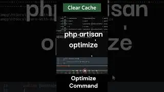Laravel Optimize Command | Clear cache laravel command | Clear cache in laravel #shorts #laravel