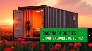&iexcl;CABA&Ntilde;A con un contenedor de 30 PIES! 🏕️🌿